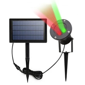waterproof stage laser lighting mini outdoor Solar laser light  red green christmas disco moving head projection lamp