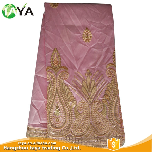 wedding dress african indian raw silk george lace fabric