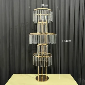 Wedding props metal electroplating flower stand wedding hotel banquet hall stage decoration ornaments