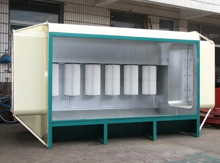Weilan Manual Powder Coating Spray Booth, Manual Metal Coating Machine Price for Powder