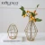 Import Well-designed glass metal linear vase transparent for home decor from China