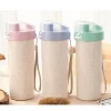 Wheat Straw Water Bottle with Lid ,Wheat Straw Water Mug with Lid