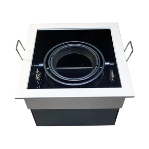 White Black New Design Recessed Downlight GU10 MR16 Frame Or Ceiling LED Grille Light Fixture