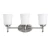 Import White Glass 3 Light Bathroom Vanity Light Brushed Nickel Hotel Wall Lamp from China