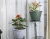 Import White Modern Flower Pots Planters Plastic Wall Garden Plastic Planters from China