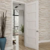 white painted america 5 panel interior room  doors solid core prehung shaker hotel door