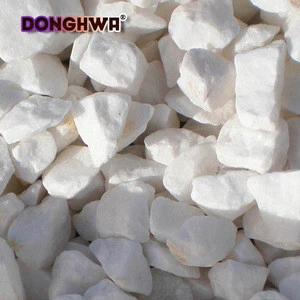White pea gravel natural quartz stone Size 3-120mm