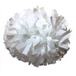 White Plastic baton handle Club Sport Supply cheerleading cheering pom ball