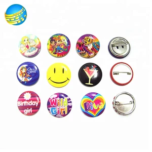 Wholesale 2018 Custom Printing Tin Button Badge