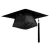 Import Wholesale black shiny graduation gown and cap for school uniform with tassels from China