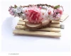 Wholesale Bridal Big Artifical Flower Hair Accessories, Rose Flower Elastic Headband