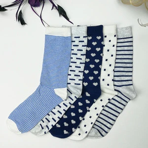 Wholesale Bulk Custom Cheap Polyester Ladies Fancy Socks Female Polyester Socks