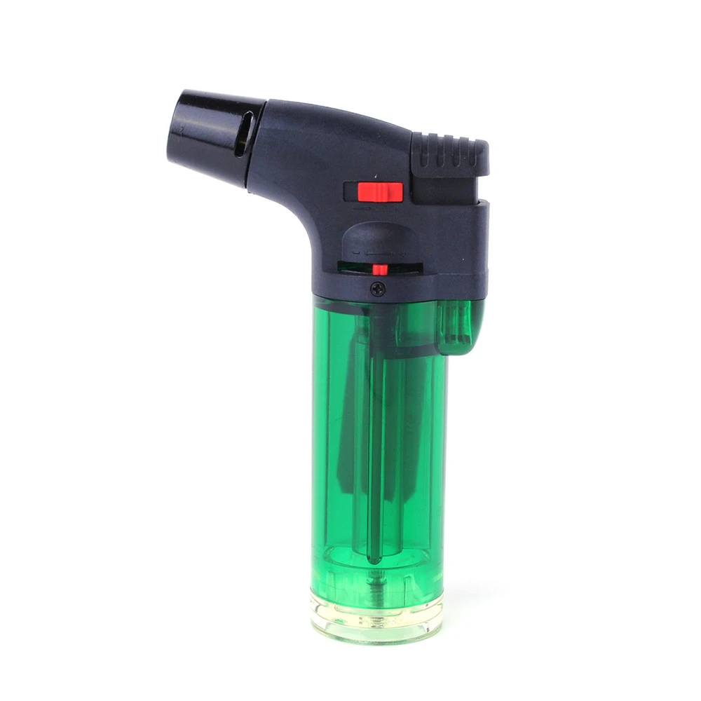 wholesale cheap bbq kitchen big color flame butane jet flame torch gas windproof refillable lighter