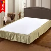 wholesale china manufacture 100% Polyester hotel cheap quilted queen king size fitted pleated bed skirt