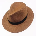 Wholesale Colorful Jazz Hat German Fashion High Quality Cheap Fedora Hat, Sun Protection Gangster Cap Beach Jazz Hats