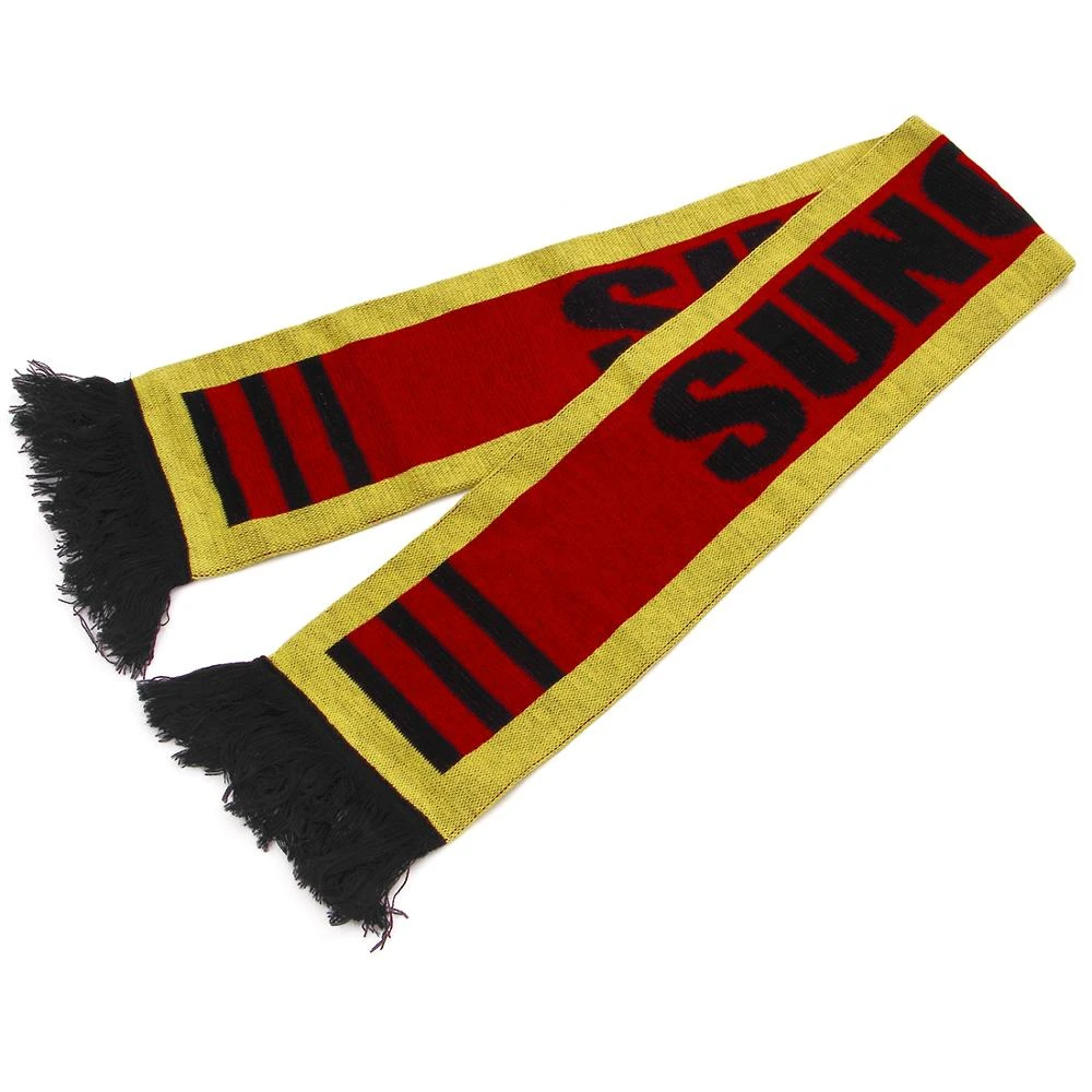 wholesale Custom 100% acrylic jacquard Fan scarf  and  advertisement soccer scarf