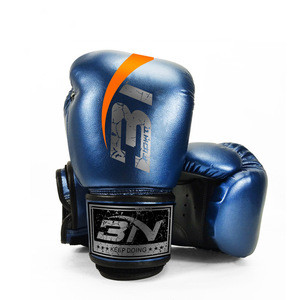 Wholesale Custom logo glitter blue purple boxing gloves superior material microfiber leather boxing gloves