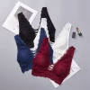 Wholesale Custom Sexy Lace Tank Top Women Deep V Back Cross Wirefree Underwear Lingerie Camisoles