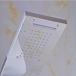 Wholesale Customized Good Quality Black Column Water Shower Panel New Models