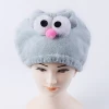 wholesale  cute quick-drying shower cap thickening coral velvet  dry hair cap