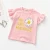 Wholesale Cute Shirts Multiple Colors Fancy Tops Baby Kids Customs with Ruffled Cuff Edges Girls Pink T Shirt