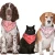 Import Wholesale Digital Printed Cotton Soft Double Layer Triangle Valentine&#39;s Day Dog Cat Bandana Pet Neck Scarf from China