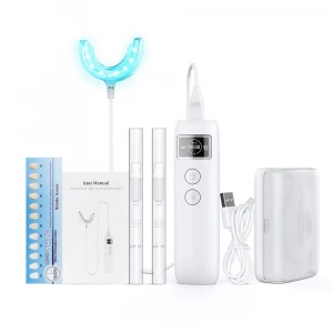 Wholesale Factory Custom Packaging Natural Charcoal Usb Vegan And Cruelty Free Teeth Whitening Home Kit With Wireless Light