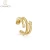 Import Wholesale fashion C shape without no ear hole alloy 18K gold plated clip on earrings for women and girls from China