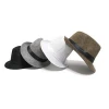 Wholesale Fashion Panama Summer Short Brim Straw Fedora Hats Men