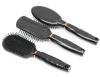 Wholesale high quality detangling brush hair padlle rubber cushion bristle nylon hair brush