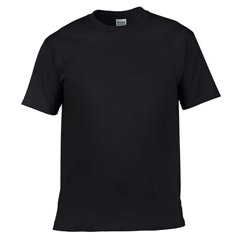 wholesale High Quality 100% Premium Cotton Blank TShirts Custom Printing Logo Mens slim-fit O-Neck t-shirt