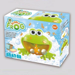Wholesale Hot Selling Colorful Cute frog bubble machine bath toys for kids