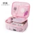 Import Wholesale Large Capacity Pink Makeup Bag Case, Custom Cosmetic Bag with Compartment for Travel from China