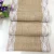 Import wholesale linen lace burlap jute wedding decoration table runner from China