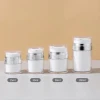 Wholesale Manufacturer Empty Transparent Acrylic Vacuum double-wall Jar With Pump and Lid