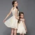 Import Wholesale matching mother daughter summer dress apricot color deco mom girl clothes family matching outfit from China