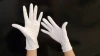 Wholesale nail salon used white latex gloves, disposable latex palm coated gloves