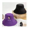 Wholesale Quality Cotton Embroidery Bucket Hat Custom Logo Fishing Cap Bucket Hats For Women