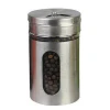 Wholesale Seal Luxury Shaker Glass Spice Jar Set With Metal Lids