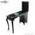 Import Wholesale Ultra Luxury Vintage Black Double Modern Station Salon Furniture Nail Table Manicure Table from China