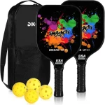 Wholesale Usapa Approved pro pickle ball rackets durable Fiberglass PP Honeycomb pickleball paddle set