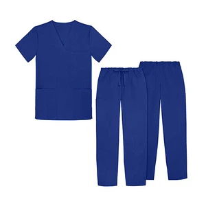 wholesale V-Neck unisex nursing scrubs medical uniforms / medical scrubs