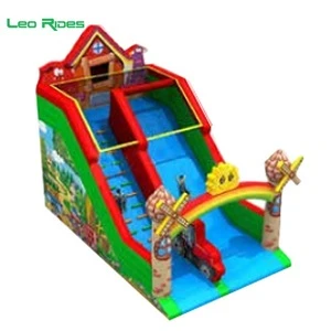Windmill and sunlight inflatable playground slide  bouncy slide games for kids inflatable bouncer dry slide