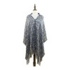 Winter hoody shawls tippet cashmere cape wrap shawl woven loop yarn long scarfs with big hat soft wraps