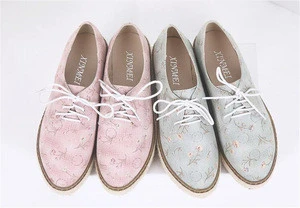 women female flower printing lose weight height lifing increasing espadrilles shoes