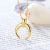 Import Women Horn 925 Sterling Silver 18K Gold Plated Pendant With Cross Link Chain Half Moon Necklace from China