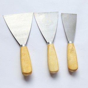Wood Handle Stainless Steel Flexible Scraper Paint Putty Knife