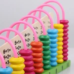 Wooden abacus Baby Math toys Rainbow Bead Classic montessori Mathematic Wooden Toy learning Early educational toy gift