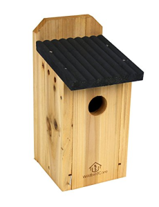 Wooden Bird House, Hanging Birdhouse for Outside, Garden Patio Decorative Nest Box Bird House