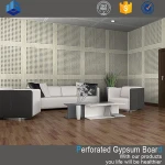 Wooden Grain PVC Laminated Perforated Plasterboard